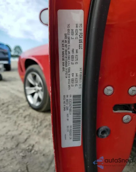 2015 Dodge Challenger Sxt from USA, damaged, VIN 2C3CDZAG7FH885114